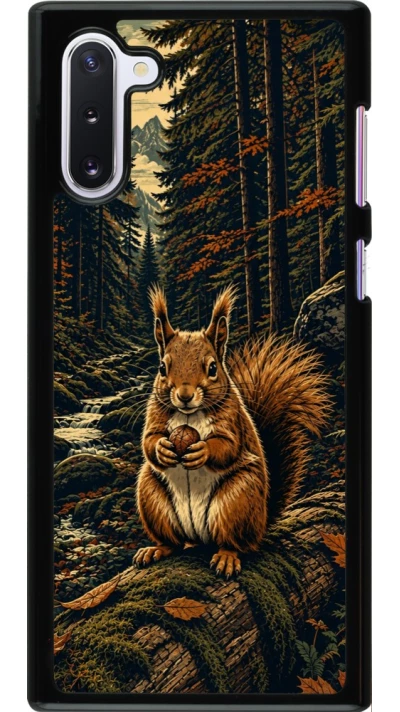 Coque Samsung Galaxy Note 10 - Linocut Ecureuil