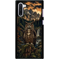 Samsung Galaxy Note 10 Case Hülle - Linocut Uhu
