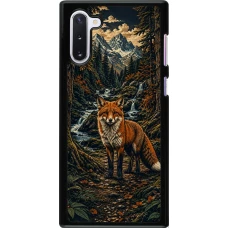 Coque Samsung Galaxy Note 10 - Linocut Renard