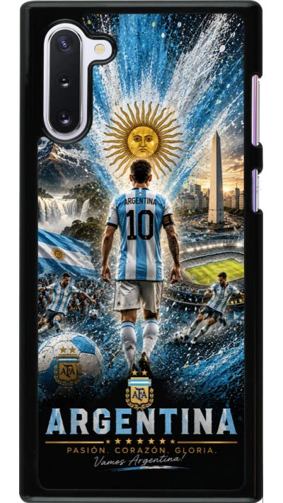 Samsung Galaxy Note 10 Case Hülle - Fussball Argentinien splash 2026