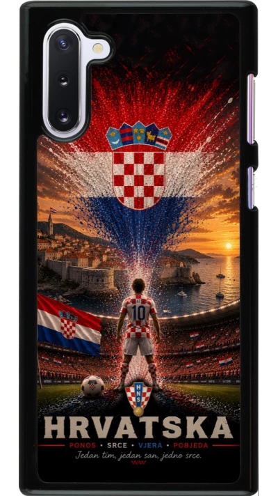 Samsung Galaxy Note 10 Case Hülle - Fussball Kroatien splash 2026