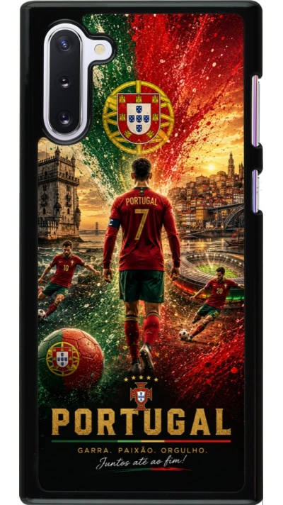 Samsung Galaxy Note 10 Case Hülle - Fussball Portugal splash 2026