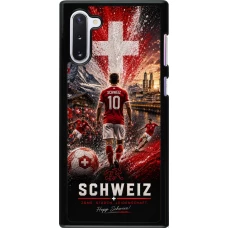 Samsung Galaxy Note 10 Case Hülle - Fussball Schweiz splash 2026