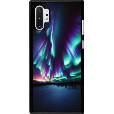Coque Samsung Galaxy Note 10+ - Aurore Boréale Étincelante