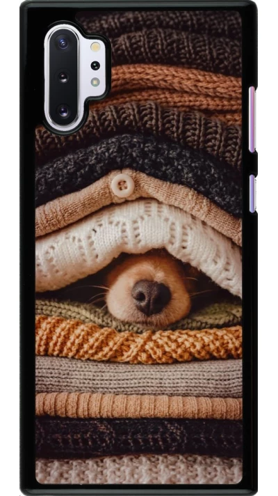 Samsung Galaxy Note 10+ Case Hülle - Autumn 26 Dog under the covers