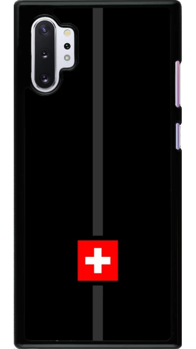 Samsung Galaxy Note 10+ Case Hülle - Kanton CH schwarz