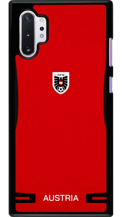 Samsung Galaxy Note 10+ Case Hülle - O?sterreich 2026 personalisierbares Fussballtrikot