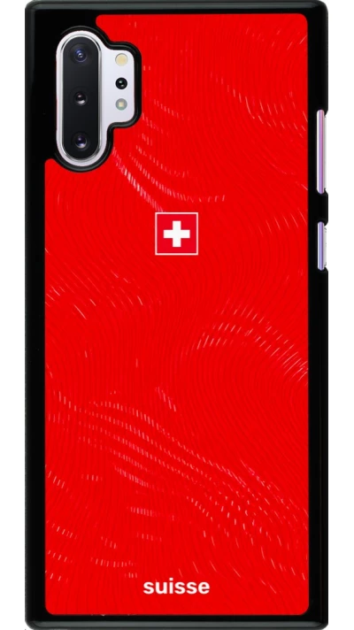 Samsung Galaxy Note 10+ Case Hülle - Schweiz 2026 personalisierbares Fussballtrikot