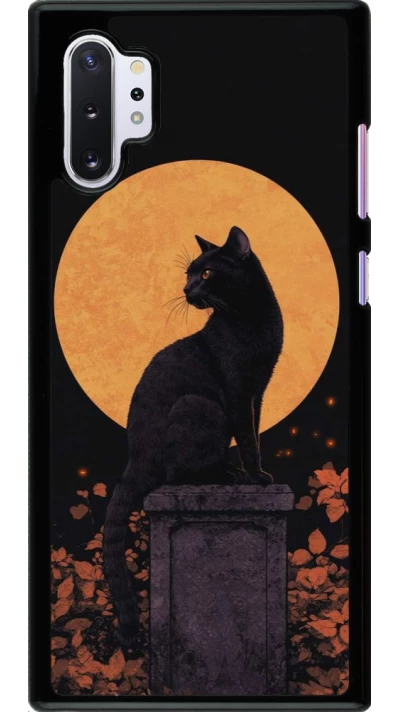Samsung Galaxy Note 10+ Case Hülle - Halloween 2026 Cat Art Nouveau
