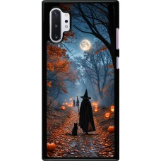 Samsung Galaxy Note 10+ Case Hülle - Halloween 2026 Witch with a cat