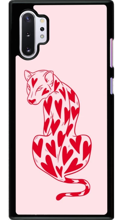 Samsung Galaxy Note 10+ Case Hülle - Leopard with hearts 2026