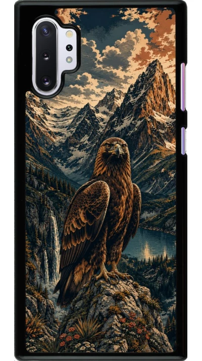 Samsung Galaxy Note 10+ Case Hülle - Linocut Steinadler