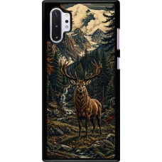 Samsung Galaxy Note 10+ Case Hülle - Linocut Reh