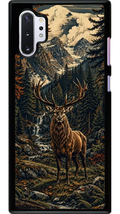 Samsung Galaxy Note 10+ Case Hülle - Linocut Reh