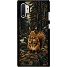Samsung Galaxy Note 10+ Case Hülle - Linocut Eichhörnchen