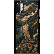 Samsung Galaxy Note 10+ Case Hülle - Linocut Wanderfalke