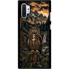 Samsung Galaxy Note 10+ Case Hülle - Linocut Uhu
