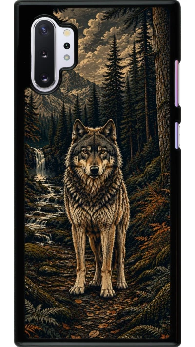 Samsung Galaxy Note 10+ Case Hülle - Linocut Wold