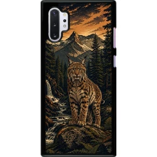 Samsung Galaxy Note 10+ Case Hülle - Linocut Luchs
