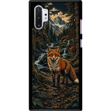 Samsung Galaxy Note 10+ Case Hülle - Linocut Fuchs