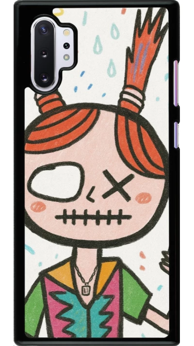 Samsung Galaxy Note 10+ Case Hülle - Little Girl Sketch