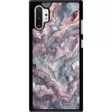 Samsung Galaxy Note 10+ Case Hülle - Violetter silberner Marmor