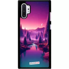 Samsung Galaxy Note 10+ Case Hülle - Lila-rosa Landschaft