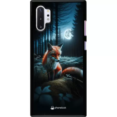 Coque Samsung Galaxy Note 10+ - Renard lune forêt