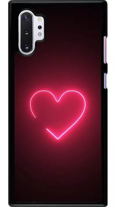 Samsung Galaxy Note 10+ Case Hülle - Valentine 2023 single neon heart