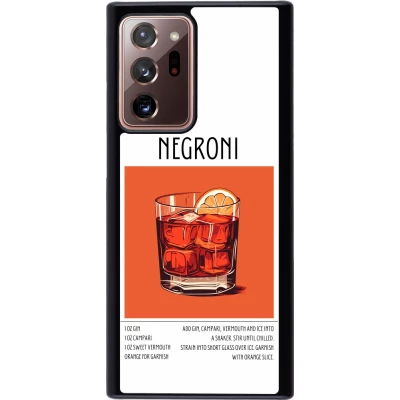 Samsung Galaxy Note 20 Ultra Case Hülle - Cocktail Rezept Negroni