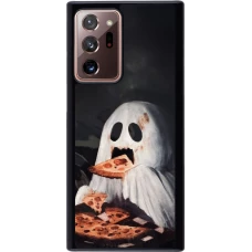 Coque Samsung Galaxy Note 20 Ultra - Halloween 2026 Ghost eating pizza