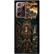 Samsung Galaxy Note 20 Ultra Case Hülle - Linocut Uhu