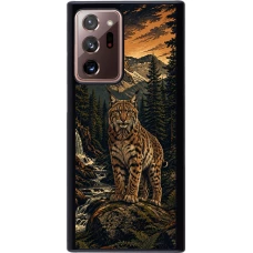 Coque Samsung Galaxy Note 20 Ultra - Linocut Lynx