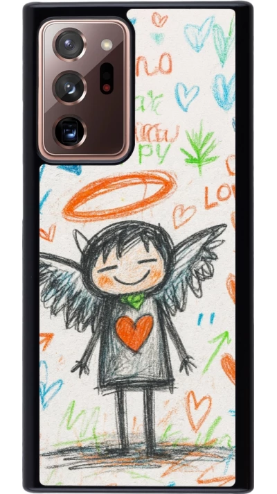 Samsung Galaxy Note 20 Ultra Case Hülle - Little Angel Sketch Love