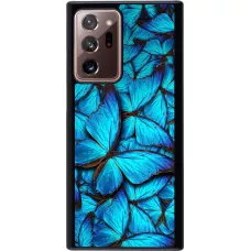 Coque Samsung Galaxy Note 20 Ultra - Papillon - Bleu