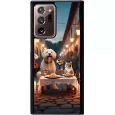 Coque Samsung Galaxy Note 20 Ultra - Valentine 2024 Dog & Cat Candlelight