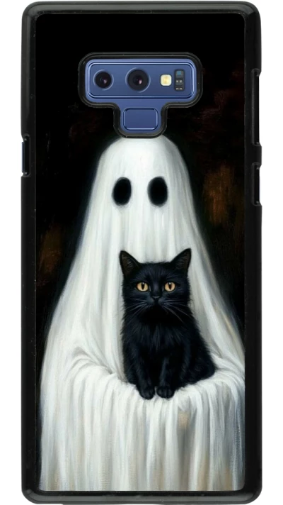 Coque Samsung Galaxy Note9 - Halloween 2025 Ghost with black cat
