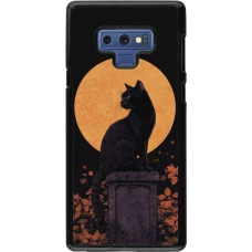Samsung Galaxy Note9 Case Hülle - Halloween 2026 Cat Art Nouveau