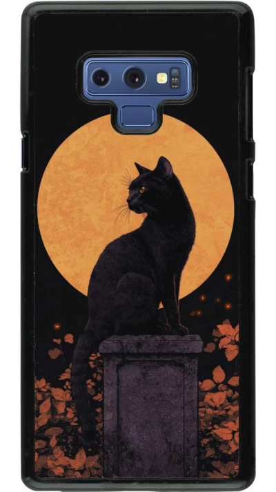Samsung Galaxy Note9 Case Hülle - Halloween 2026 Cat Art Nouveau