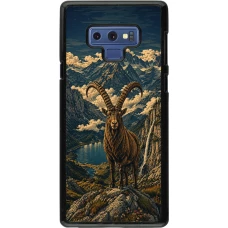 Coque Samsung Galaxy Note9 - Linocut Bouquetin