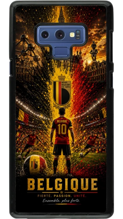 Samsung Galaxy Note9 Case Hülle - Fussball Belgien splash 2026