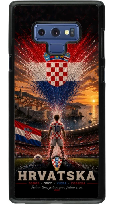Samsung Galaxy Note9 Case Hülle - Fussball Kroatien splash 2026