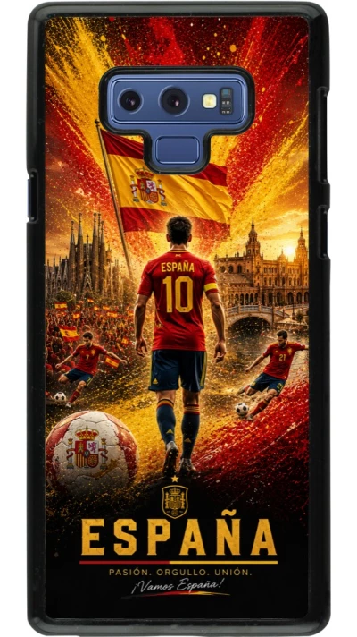 Samsung Galaxy Note9 Case Hülle - Fussball Espanien splash 2026