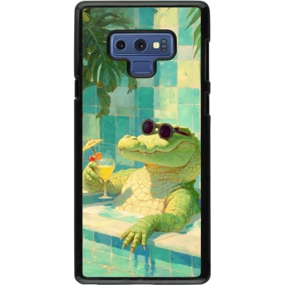 Coque Samsung Galaxy Note9 - Crocodile in the swimming pool Summer 2026