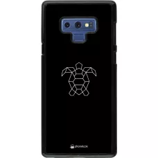 Coque Samsung Galaxy Note9 - Turtles lines on black