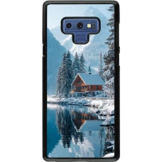 Coque Samsung Galaxy Note9 - Winter 25 Winter house forest day