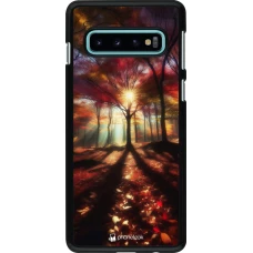 Samsung Galaxy S10 Case Hülle - Herbstlicher goldener Glanz