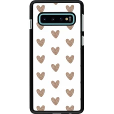 Coque Samsung Galaxy S10 - Autumn 2024 brown hearts
