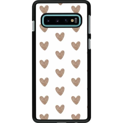 Coque Samsung Galaxy S10 - Autumn 2024 brown hearts