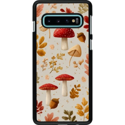 Coque Samsung Galaxy S10 - Autumn 26 Mushrooms and leaves